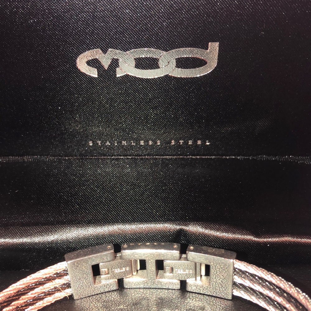 Mens Harley Davidson stainless steel cable bracelet with box - FREE SHIPPING - Picture 11 of 12